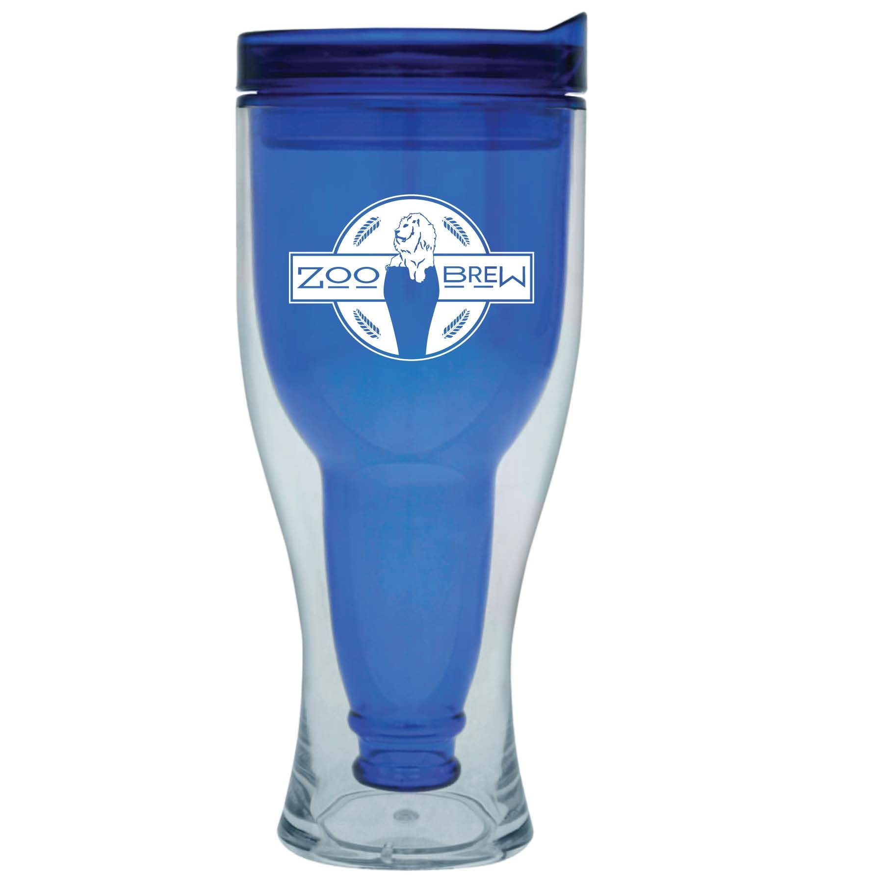 BEER TO GO ZOO BREW TUMBLER BLUE