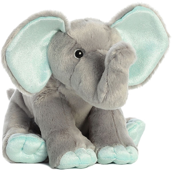 ELEPHANT WITH MINT ACCENTS PLUSH