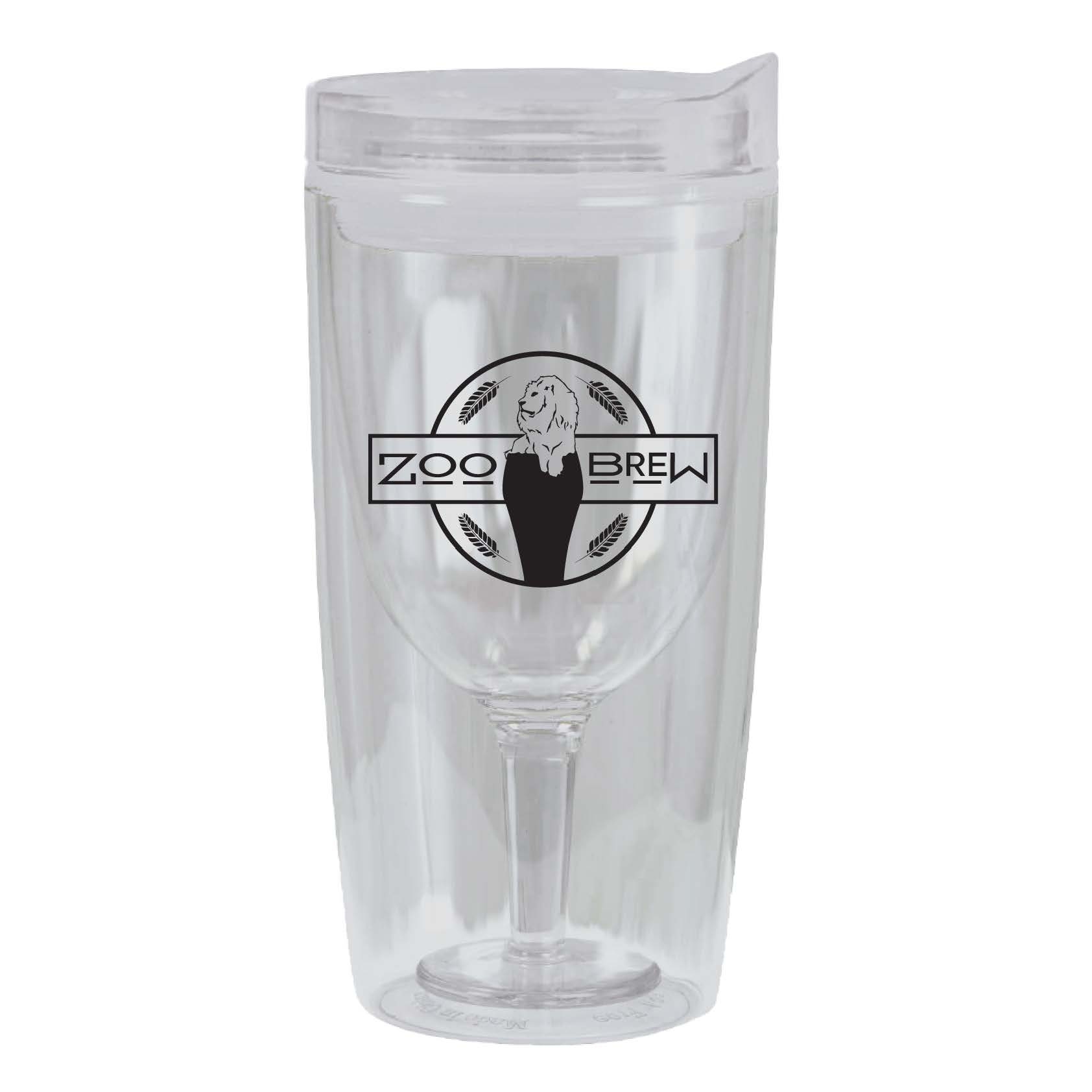 WINE TO GO ZOO BREW TUMBLER CLEAR
